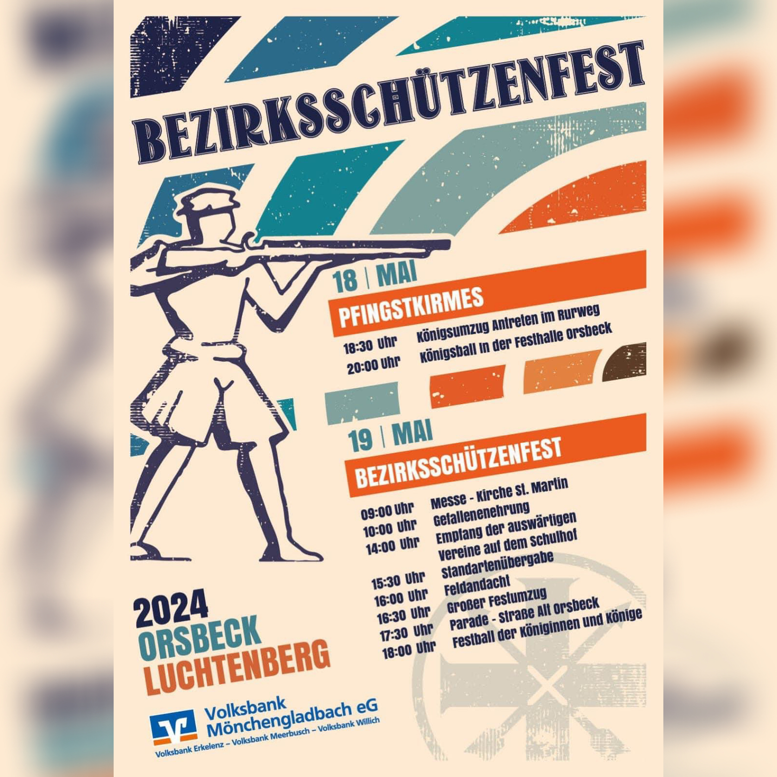 Pfingstkirmes & Bezirksschützenfest – Einladung